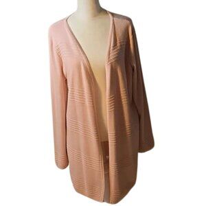 Long, slimming, soft Pink Cardigan